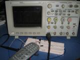 Scanning the output of an RC6 compatible Philips remote control